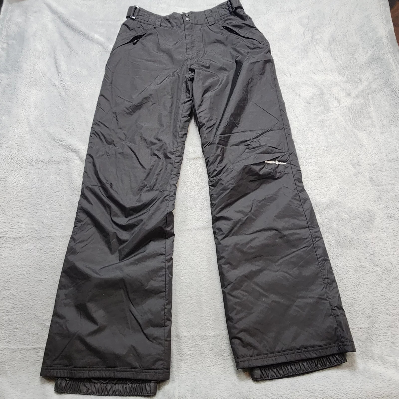Outdoor Gear Snow Pants Men's Black Insulated Ski Snowboard Nylon Winter 31x31.5