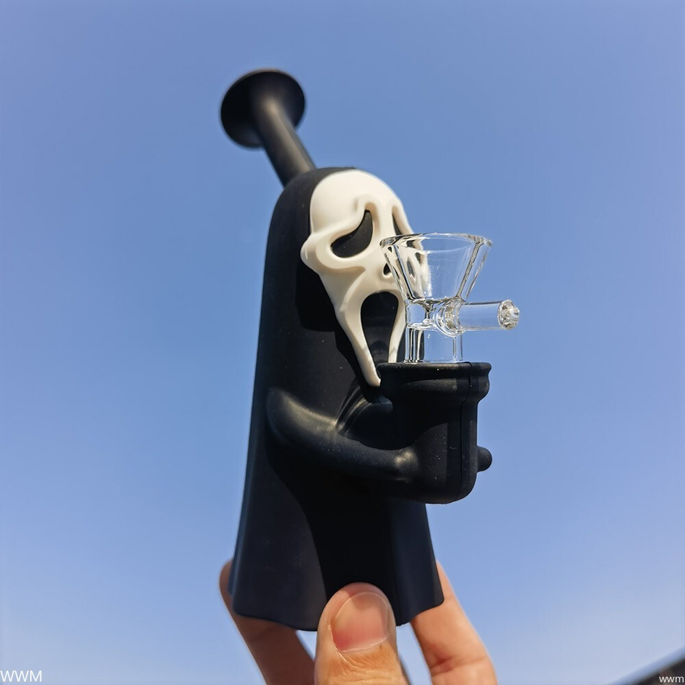 Random Blind Box Hookah Silicone & Glass Smoking Water Pipe Bong with Bowl USA