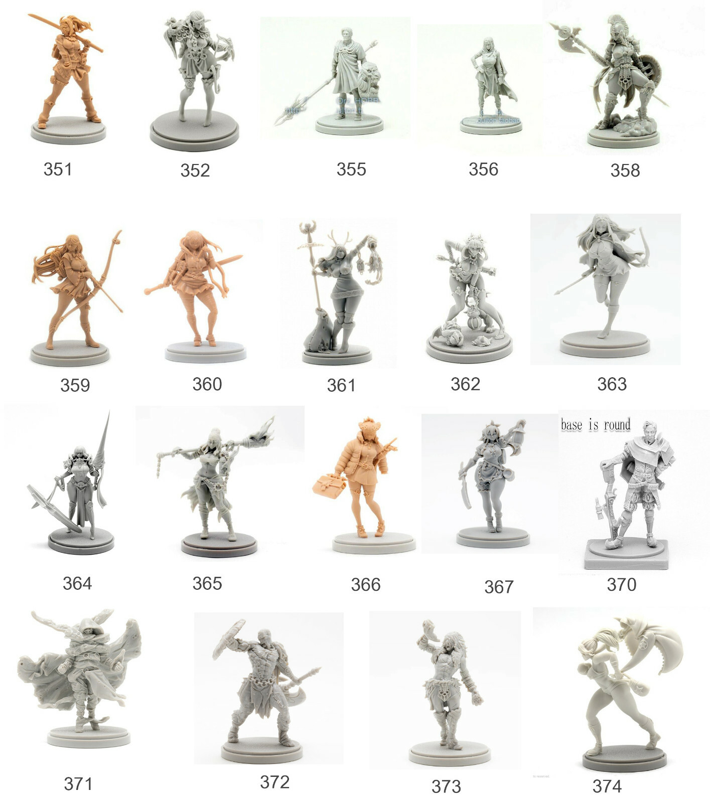 3-6-10-20-30-50 PCS, You Choose From 150 kingdom death Models 30mm Resin Unbuild