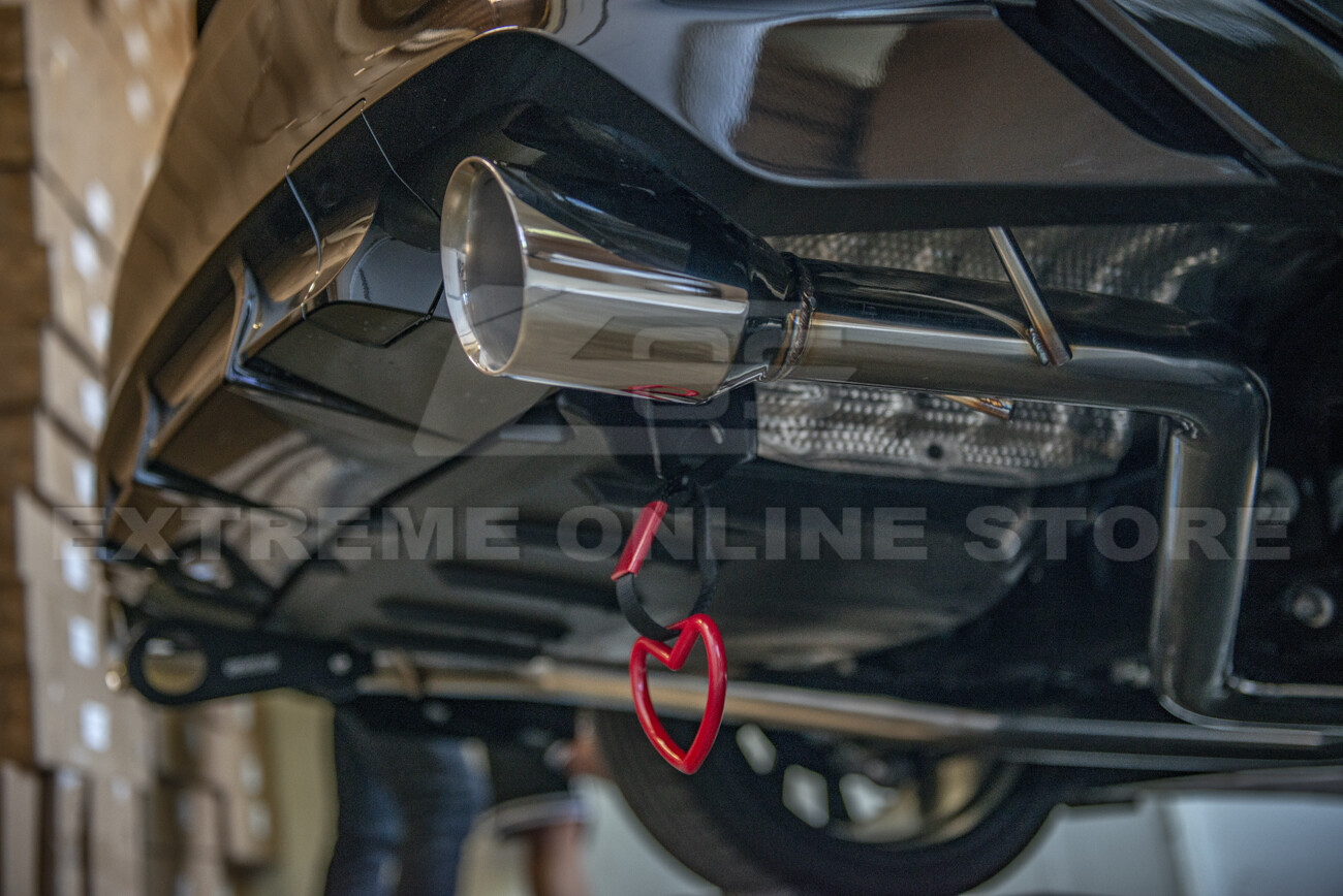 For 21-Up Lexus IS300 IS350 Muffler Delete Axle Back Dual Tips Exhaust Pair