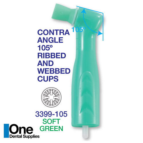 Dental Disposable Prophy Angles Soft Contra Angle 105° Latex Free 100 pcs