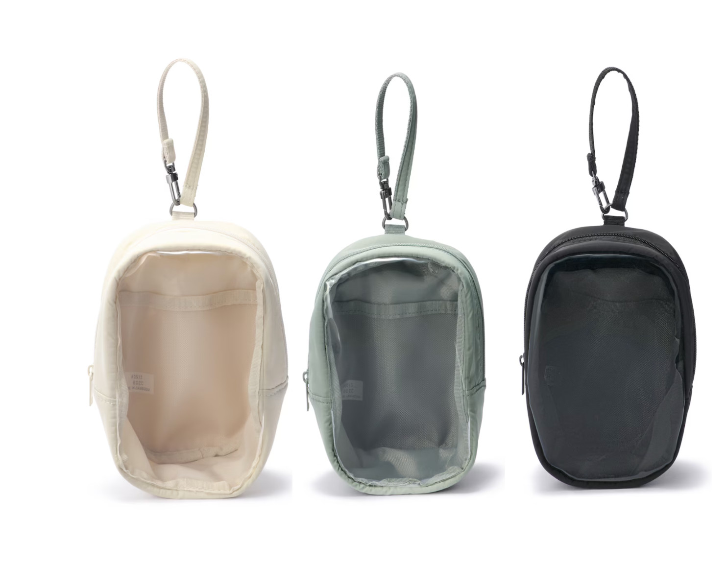 Muji Hangable Collection Display Pouch 11x16x7cm Ivory Black Green Select New