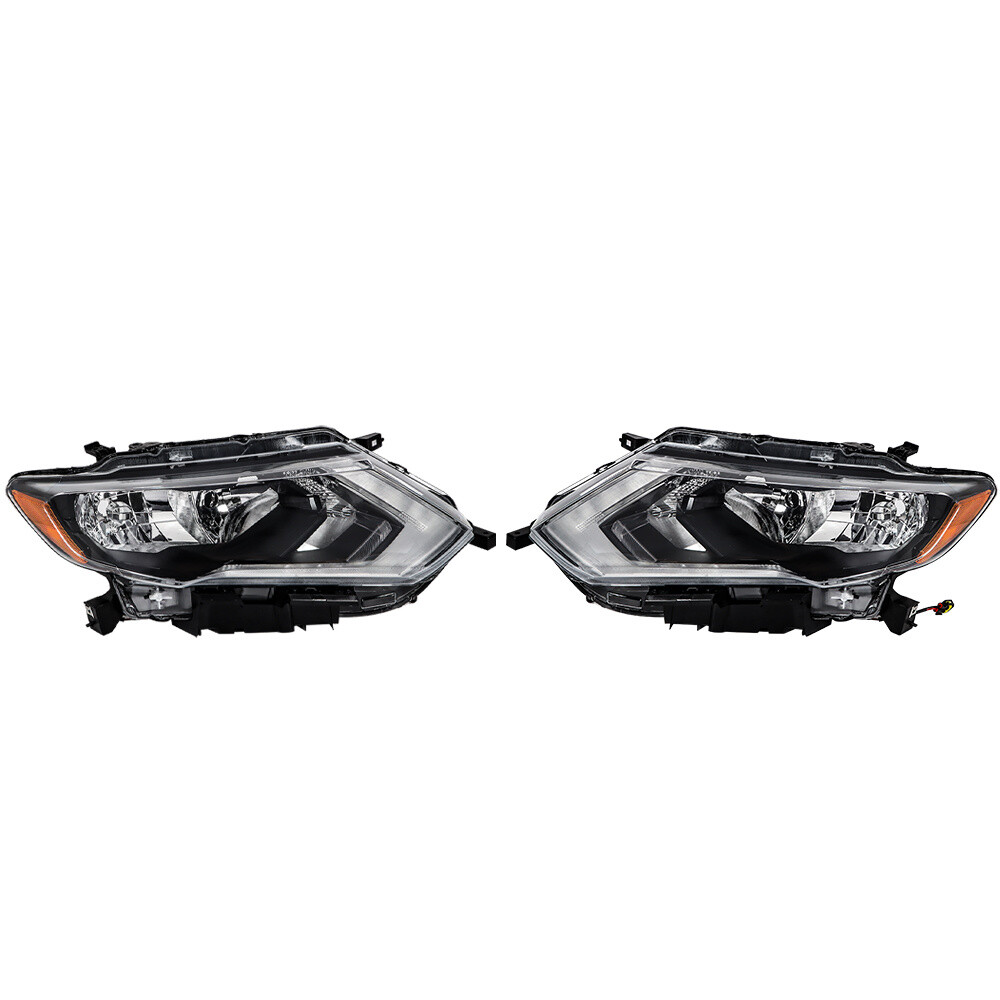 Fit For nissan Rogue 2017-19 Headlights Halogen Factory LED DRL Pair Left+Right