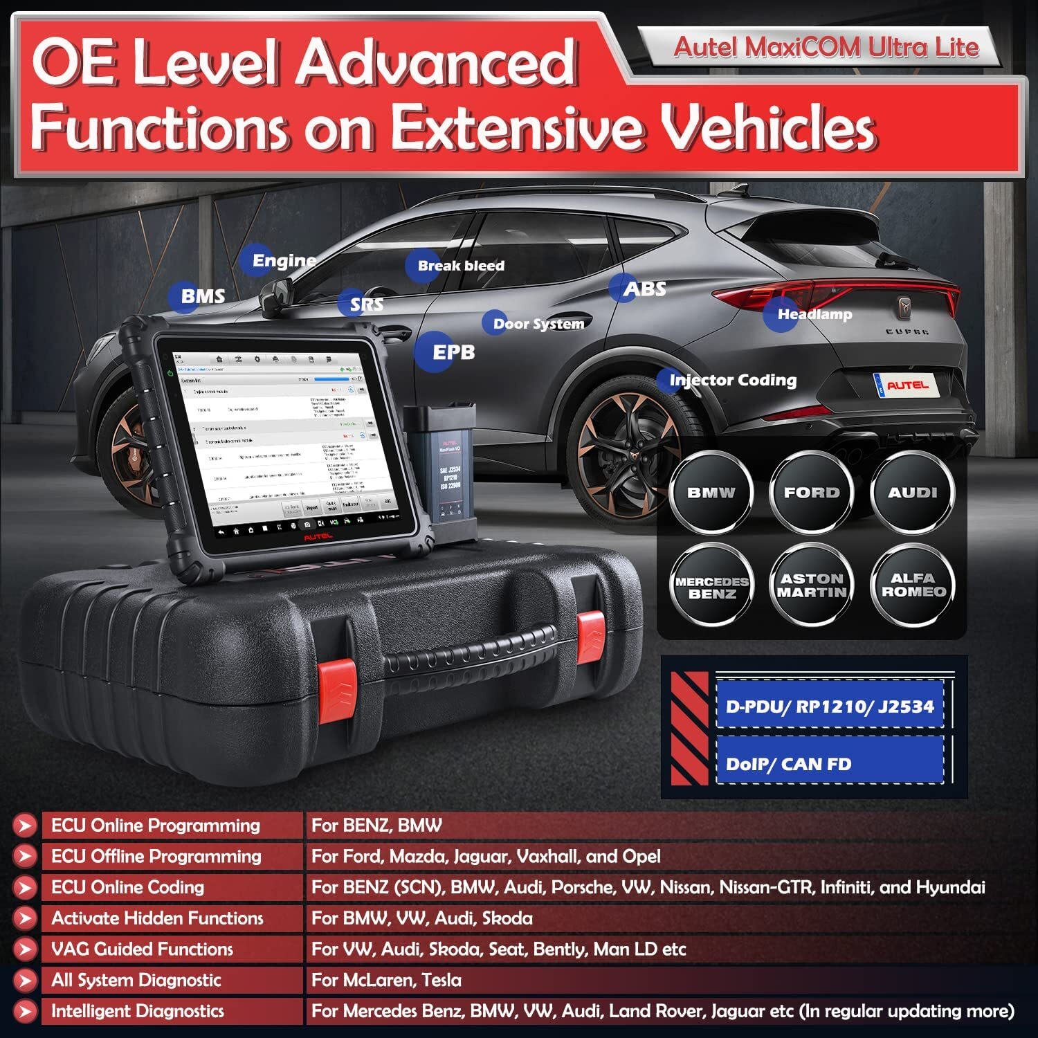 2023 Autel Ultra Lite as Ultra Intelligent Diagnostic Tool Scanner Programming