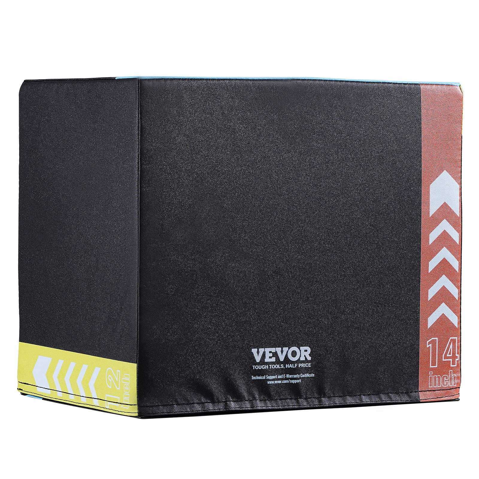 VEVOR 16/14/12 Inch 3 in 1 Plyometric Jump Box Fitness Exercise Plyo Box Cotton