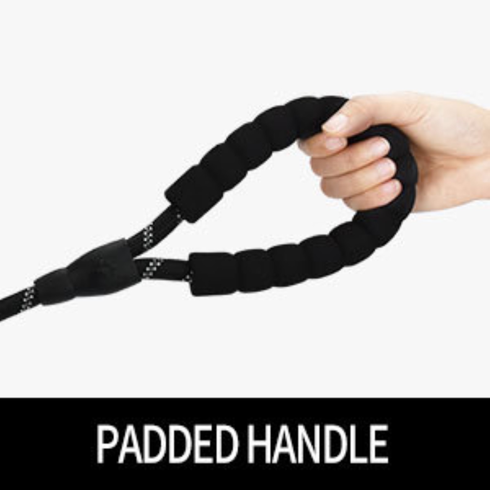 Heavy Duty Reflctive Dog Leash 9.8Ft for Large Medium Dogs Rope Walking Leash