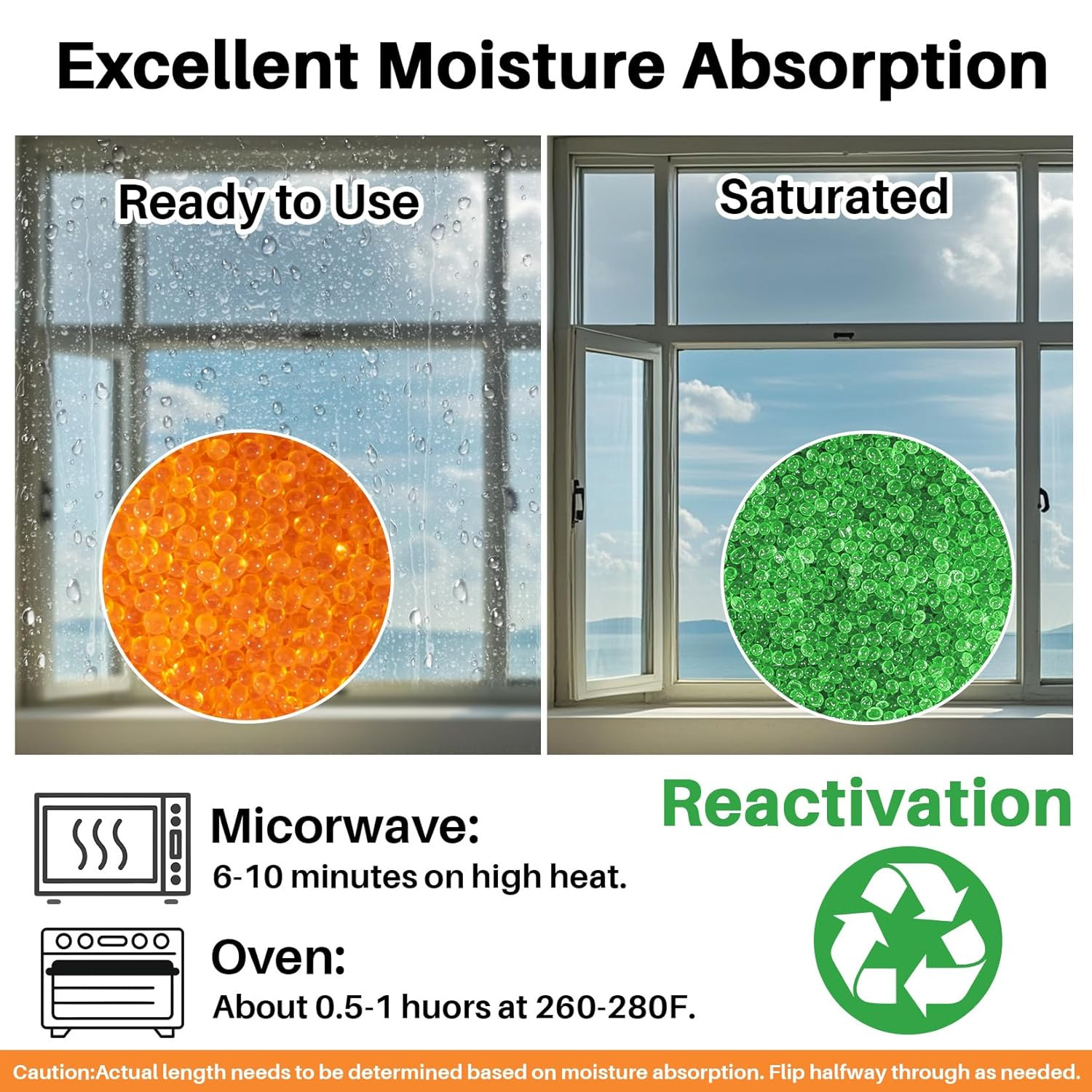 Orange Silica Desiccant Beads 430G - Indicating Silica Gel Beads Drying Silicone