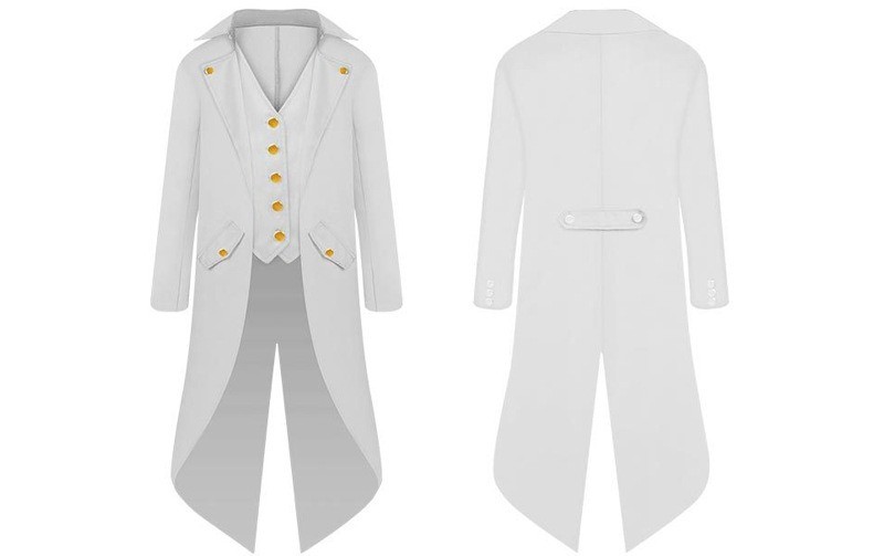 Kids Tailcoat Tuxedo Costume Jacket Boys Formal Cosplay Outfit Stage Christmas