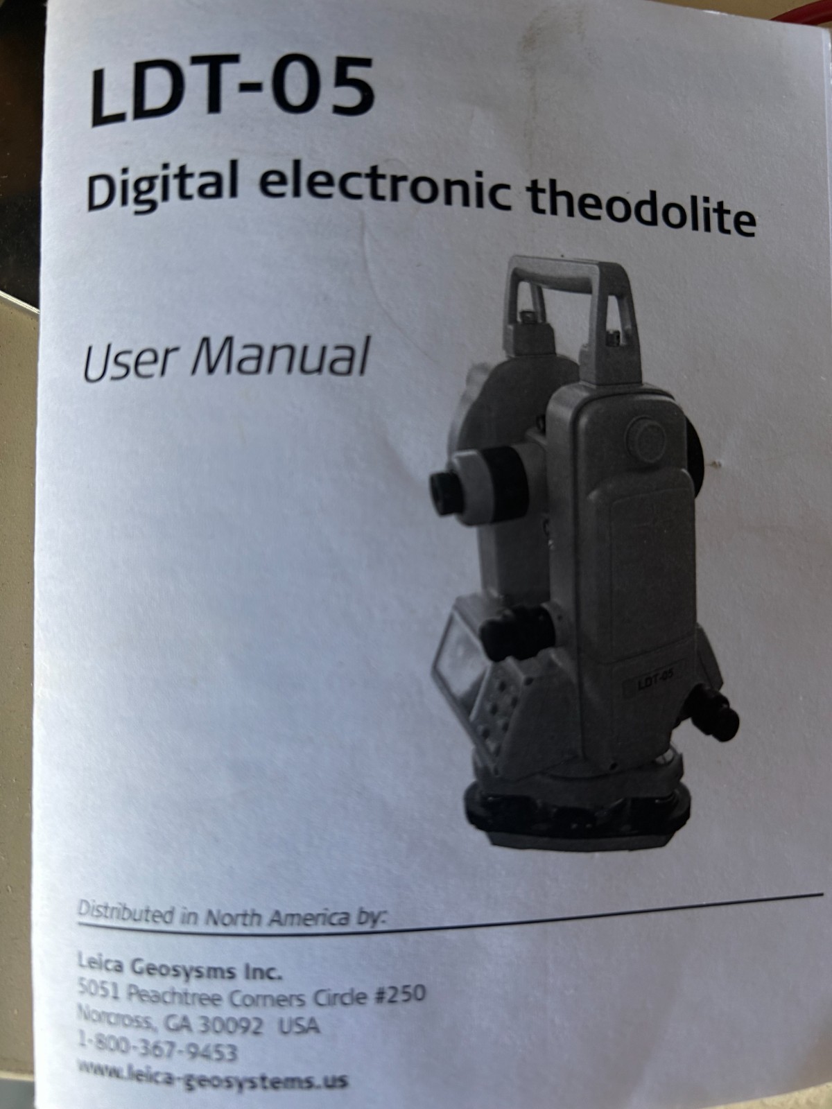 Leica Digital Electronic Theodolite LDT-05 W/ Case UNTESTED - SEE DESCRIPTION