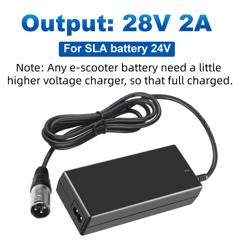 24V 2A XLR Jazzy Electric Mobility Wheelchair Charger Lead-Acid Battery Charger