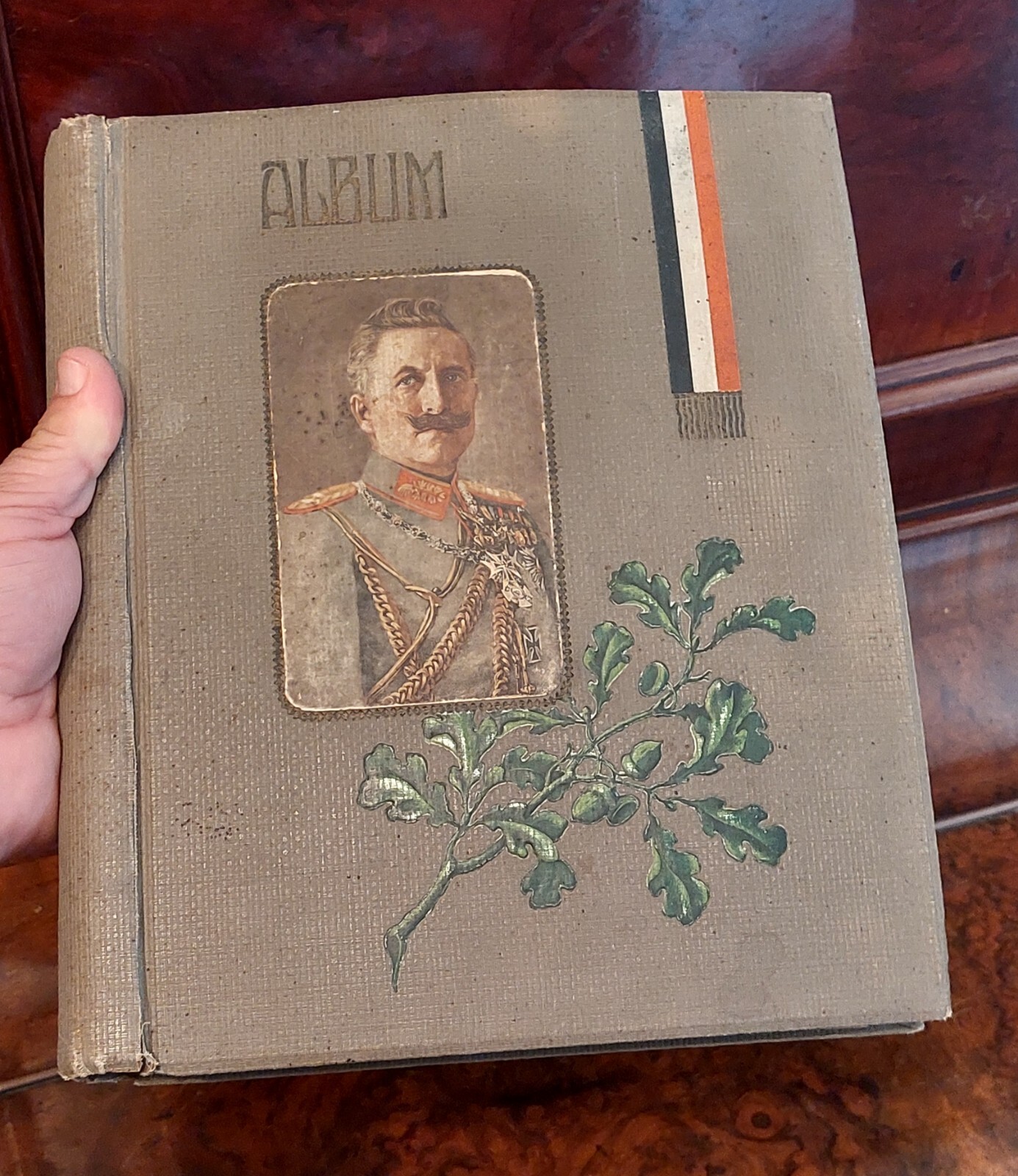GERMAN WW1 PHOTO ALBUM KAISER WILHELM PATRIOTIC GERMANY WWI PERFECT CONDITION