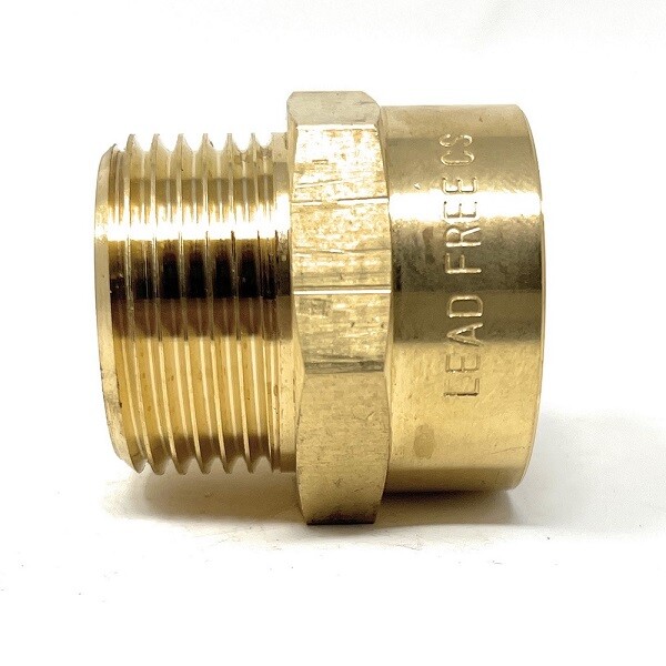 G Thread (Metric BSPP) Male to NPT Female Adapter - Lead-Free (1" x 1")