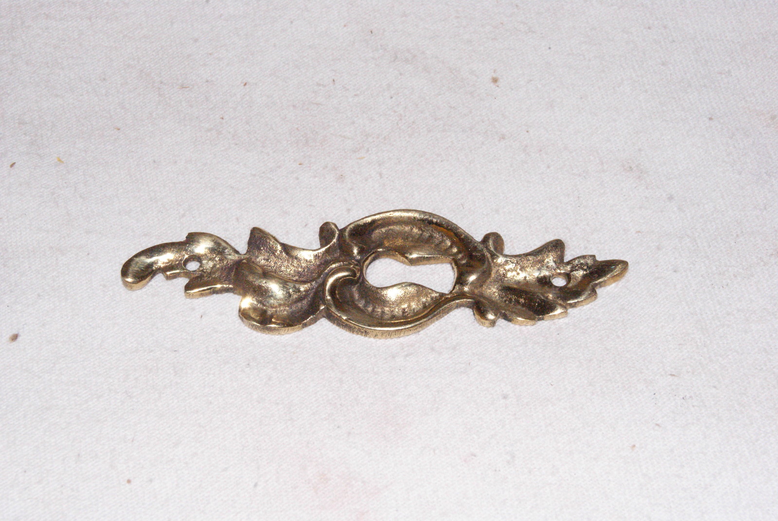 ESCUTCHEON 3 1/4 INCHES LONG  NEW CLOCK PARTS #2