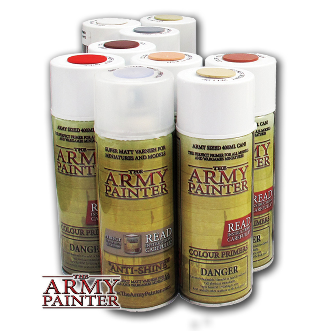 Army Painter Miniatures Primers and Varnishes - Spray Paints - Various Colors