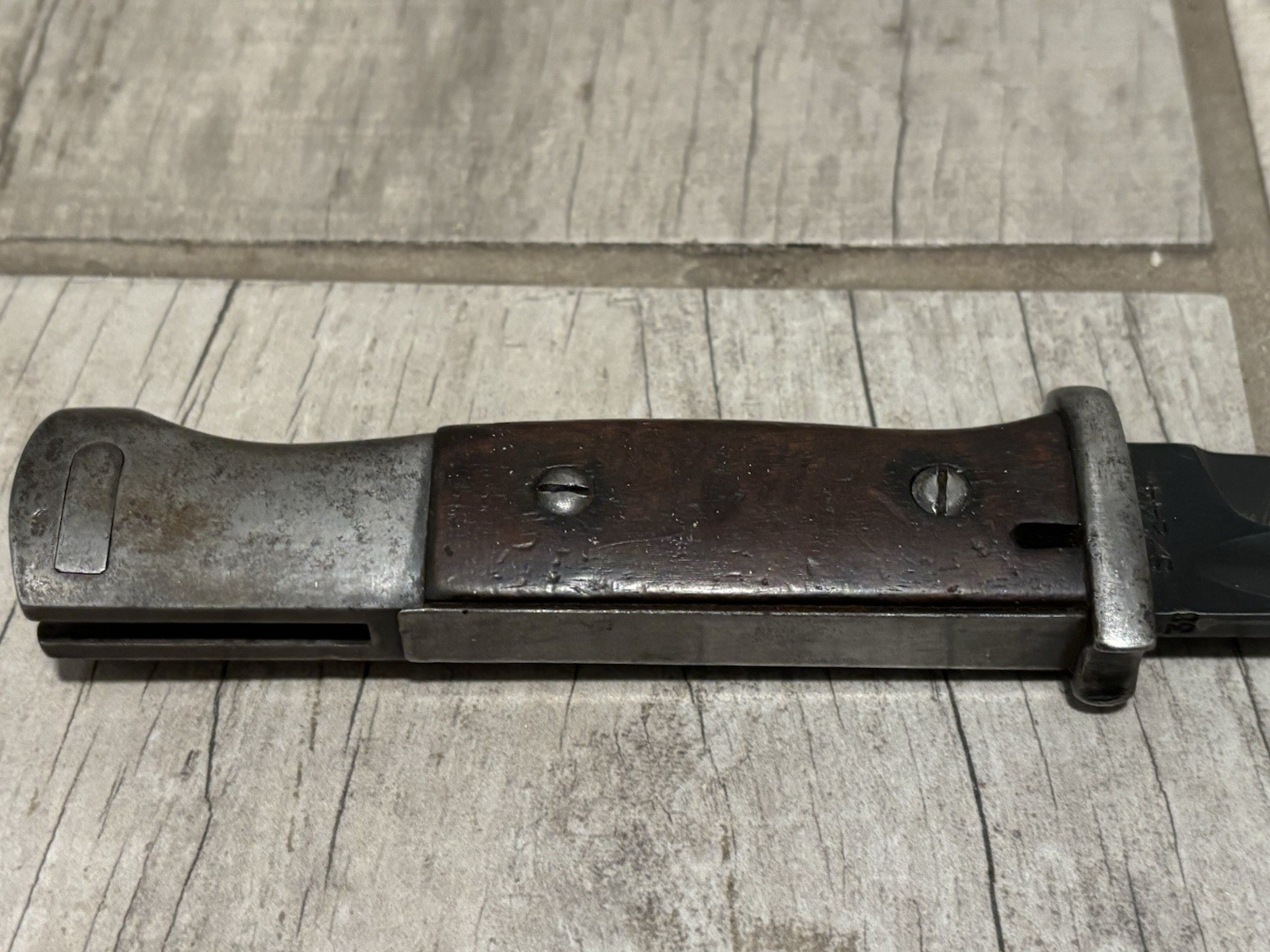 WWII German 98K Bayonet with Scabbard Early S/244 Production