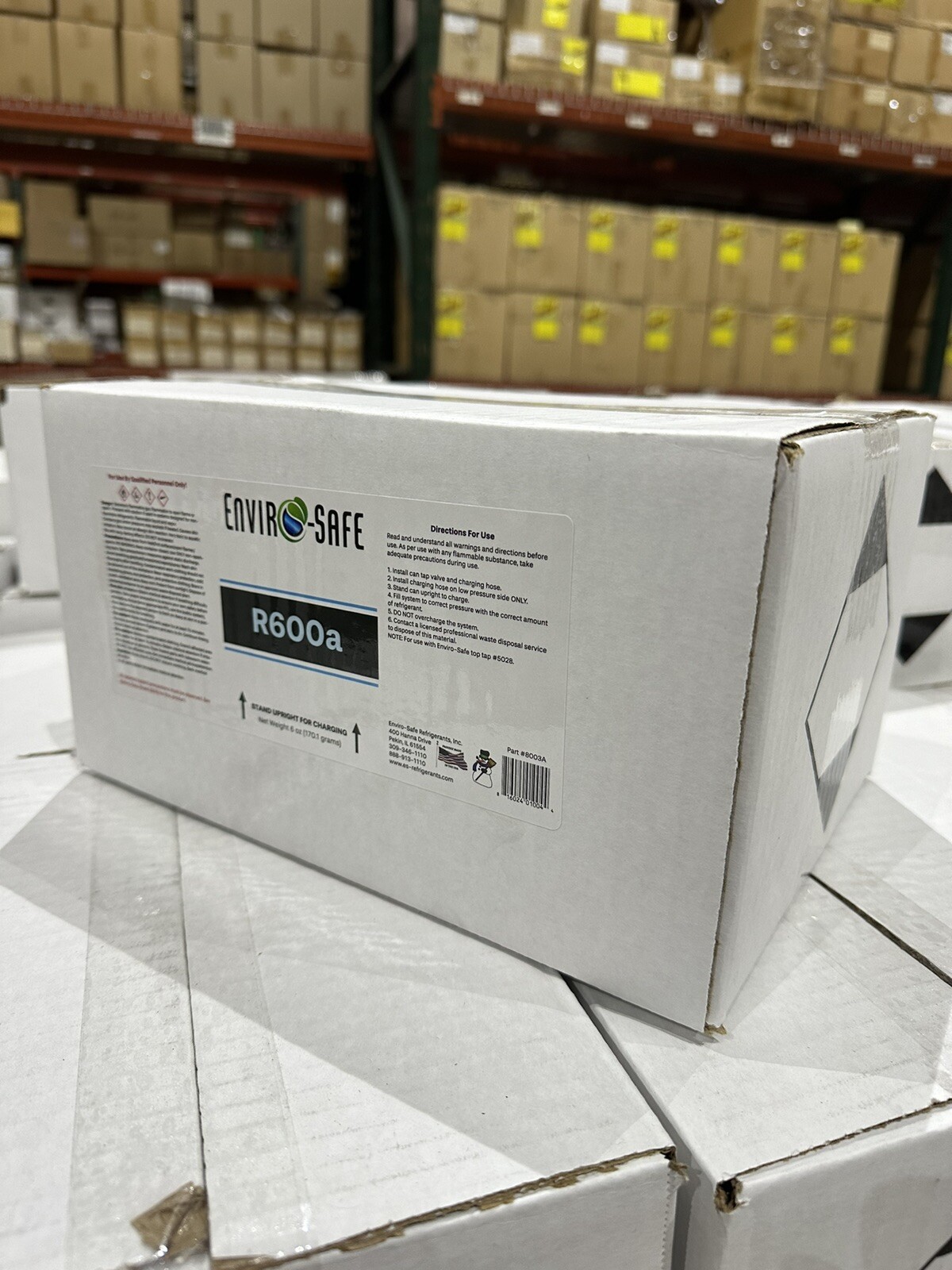 R600a UPRIGHT (12) 6 oz. Cans, Isobutane