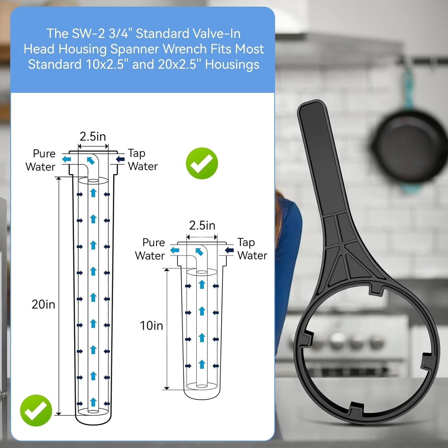 NEW! 150295 SW-2 Spanner Water Filter Housing Wrench For Culligan Pentair Pentek