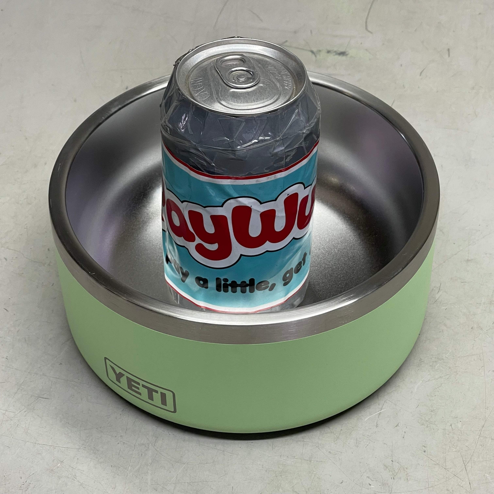 YETI Boomer Dog Bowl *HAS "CINTAS" Branding* 4 Cup (32 oz) Key Lime 4550