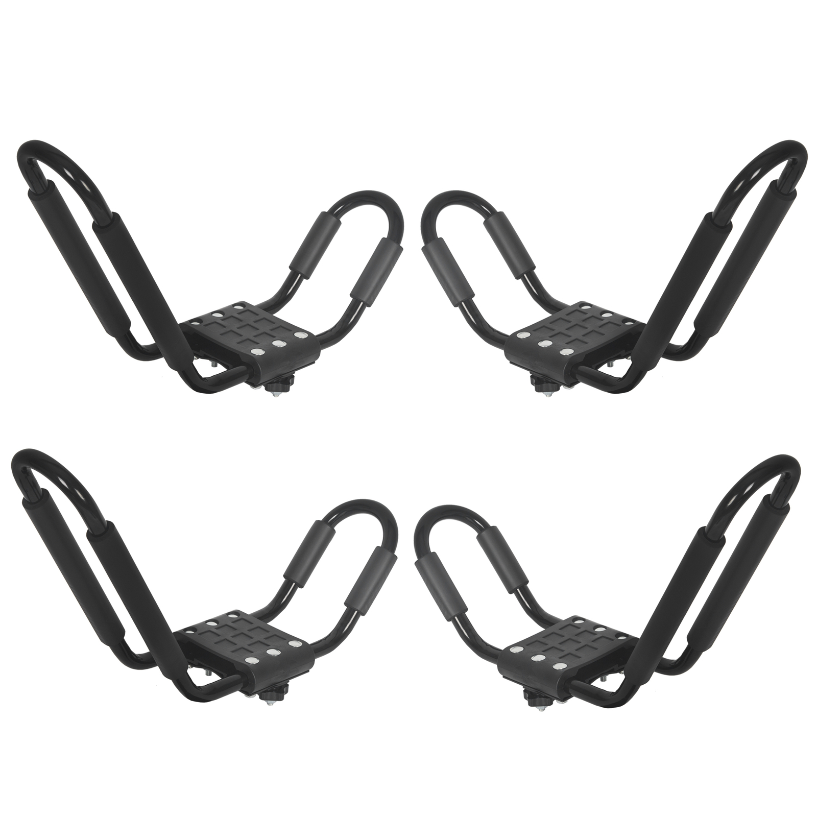 2 pairs Canoe Boat Kayak Roof Rack Car SUV Truck Top Mount Carrier J Cross Bar