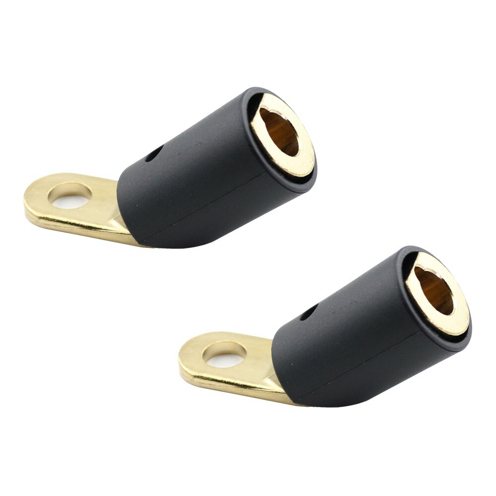 WeldingCity® 2-pk Twist-lock Adapter Threaded Stud to Dinse 50mm | US Seller