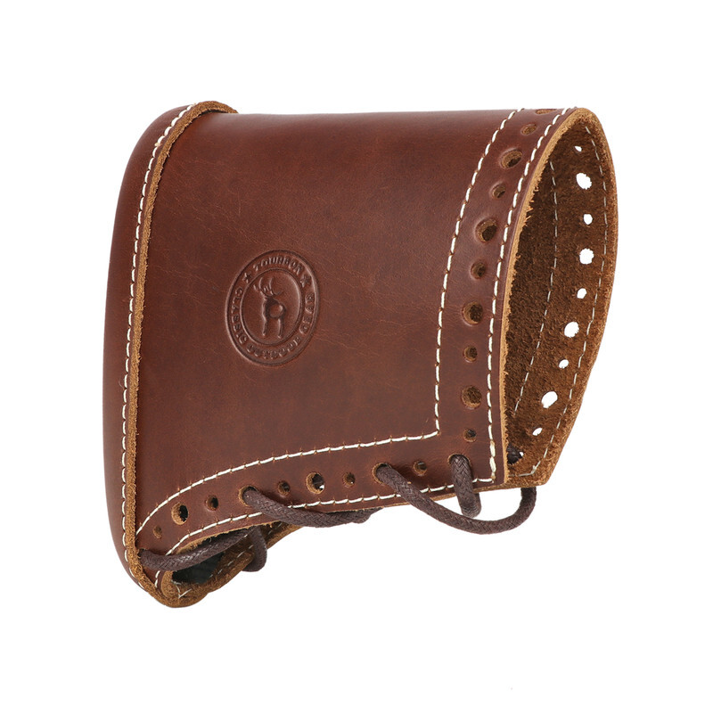 TOURBON Leather Butt Stock Protector Slip-on Recoil Pad Henry Rifle Shooting US
