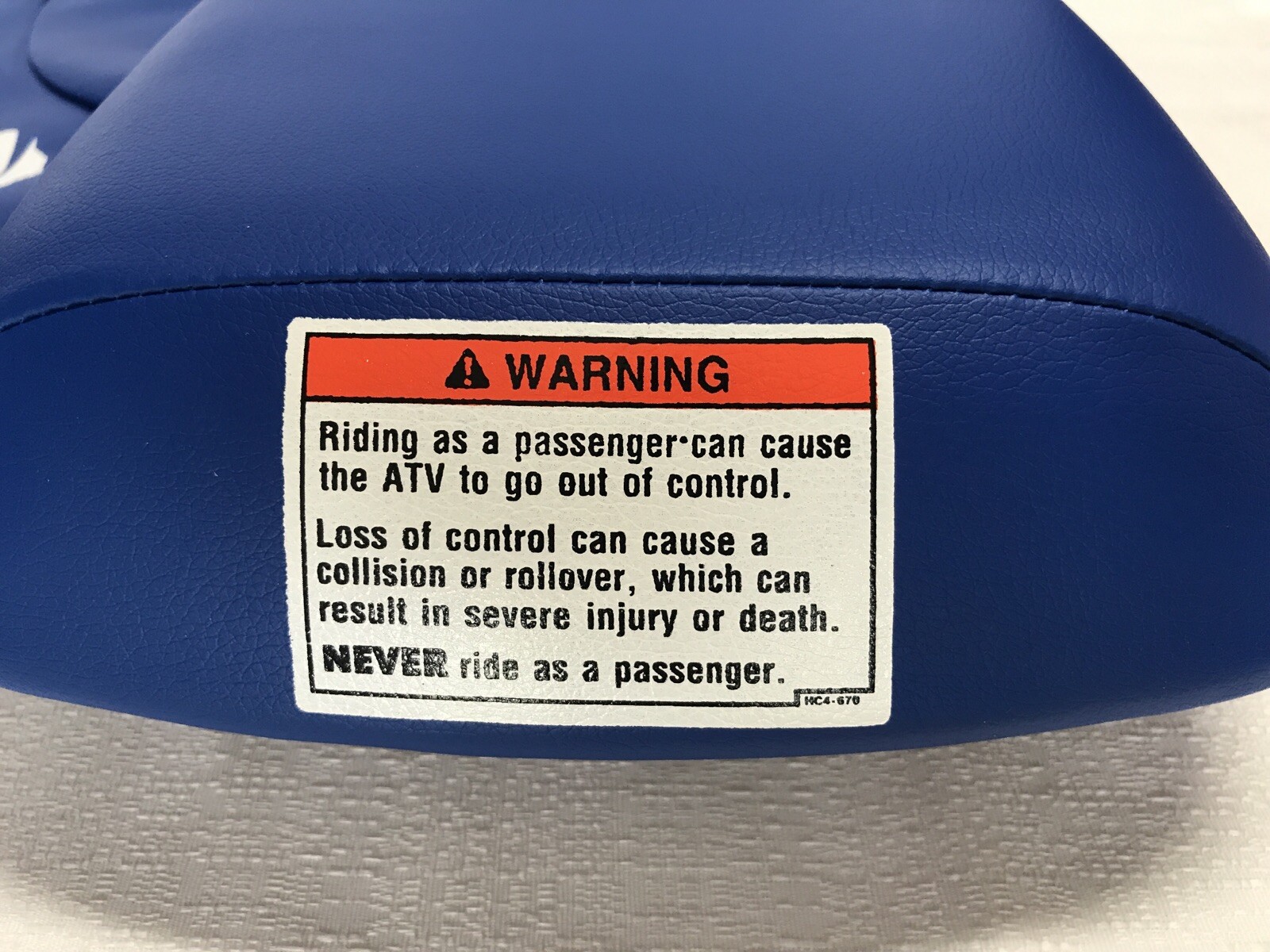 HONDA TRX250X SEAT COVER HONDA FOURTRAX 250X SEAT COVER-blue- 1991 & 1992 (H412)