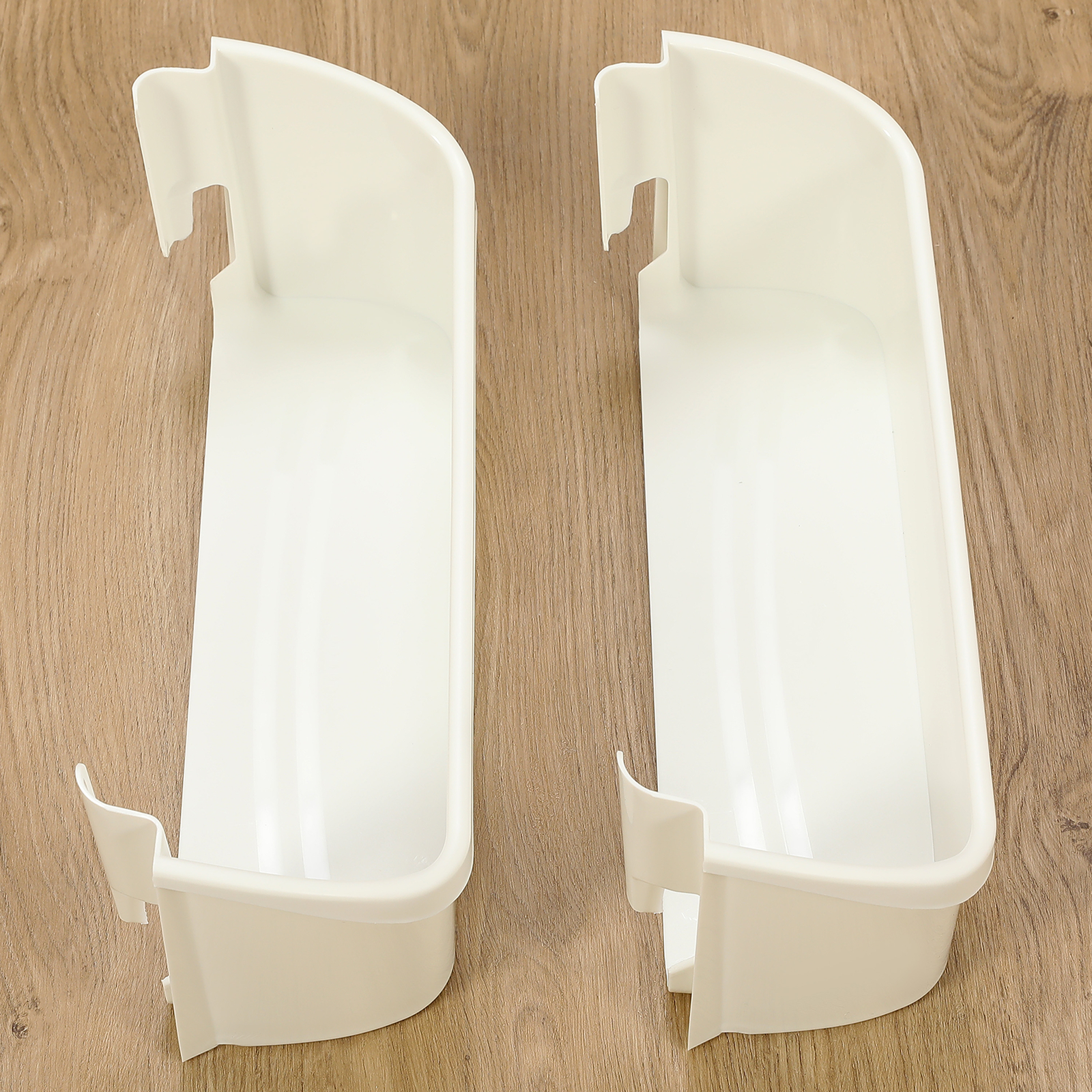 2-Pack 240323001 Door Bin Shelf White Lower ABS For Frigidaire Refrigerator