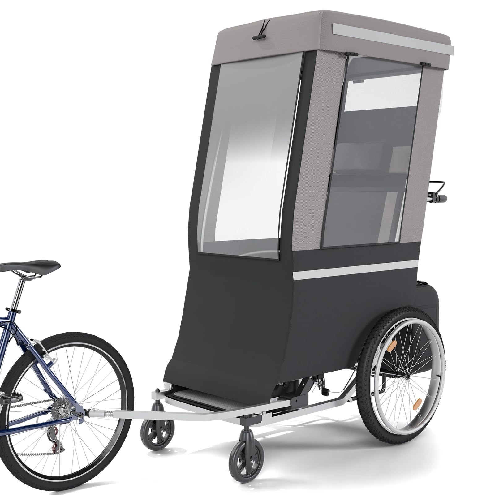 Adult Bicycle Trailer, 165-220 lbs Capacity with Weatherproof Cover