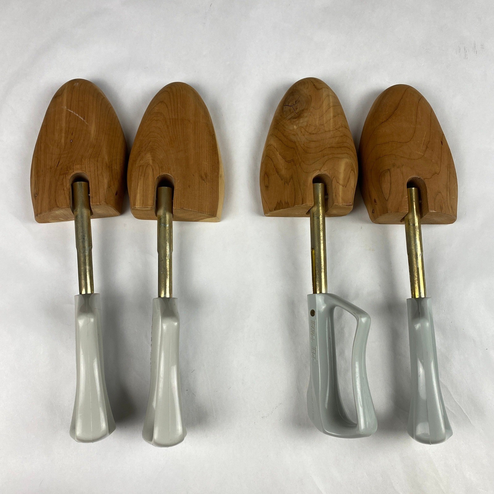 Florsheim Shoes Travel Trees Wood Shoe Shapers Shoe Keeper Travel - Lot of 2