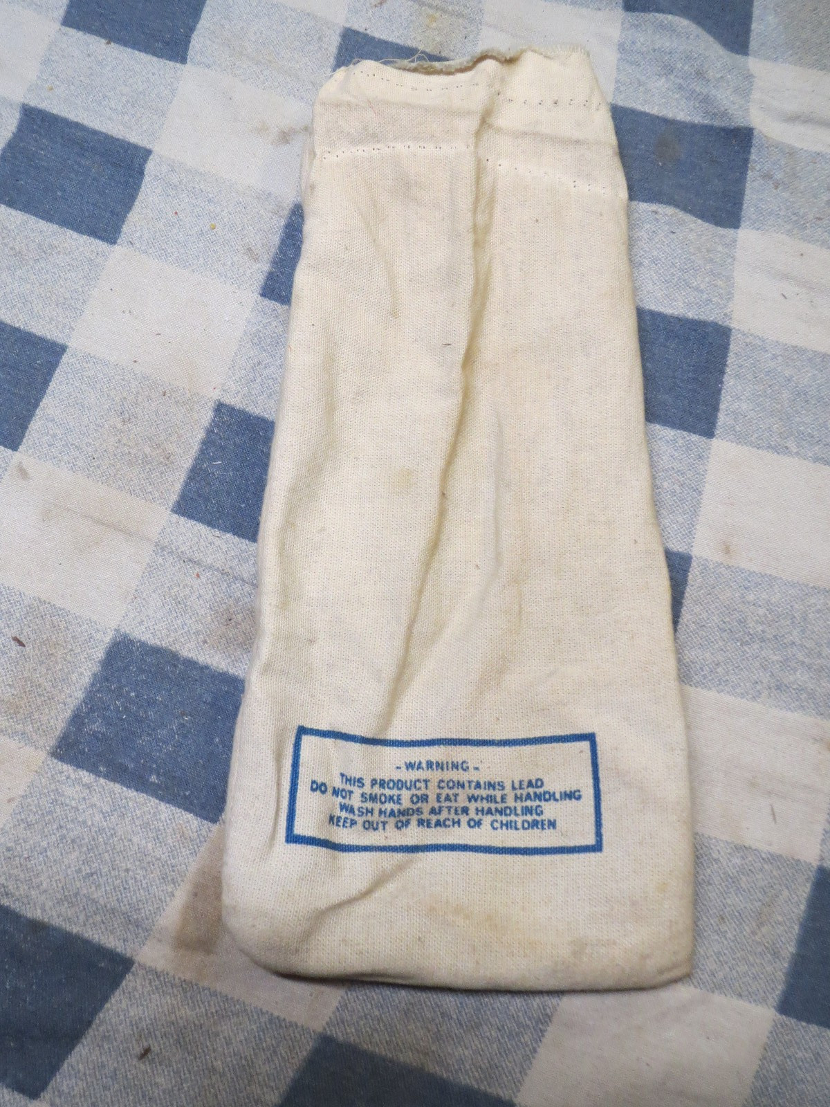 Vintage Sturdy Canvas STARSHOT Brand Chilled #9 Lead Shot Bag EMPTY !