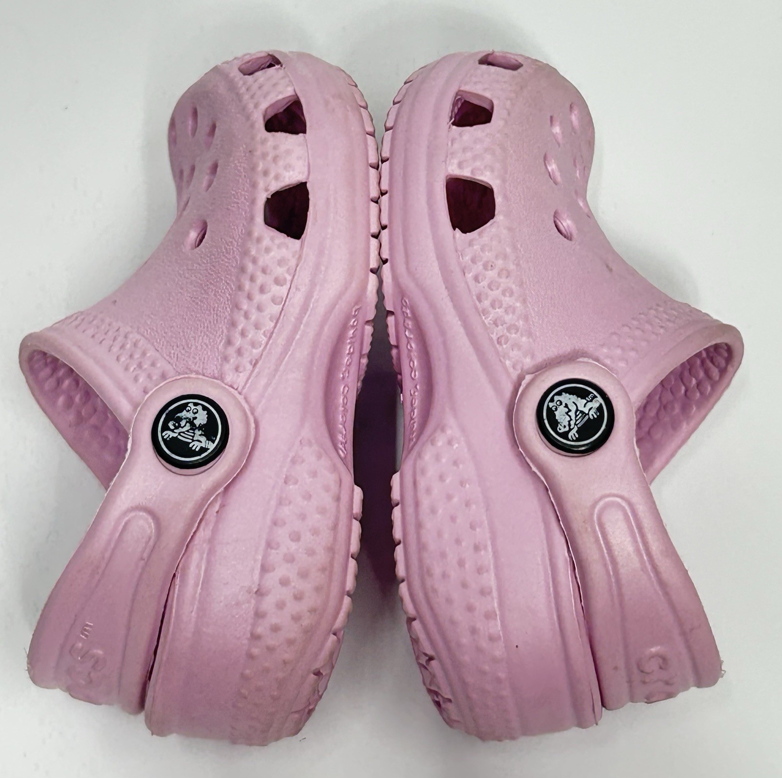 Crocs Classic Clogs Girls 2-3 Infant Baby Pink Slip On Shoes walker