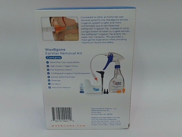 WaxBgone Ear Wax Removal Kit With Gentle SoftSpray Technology