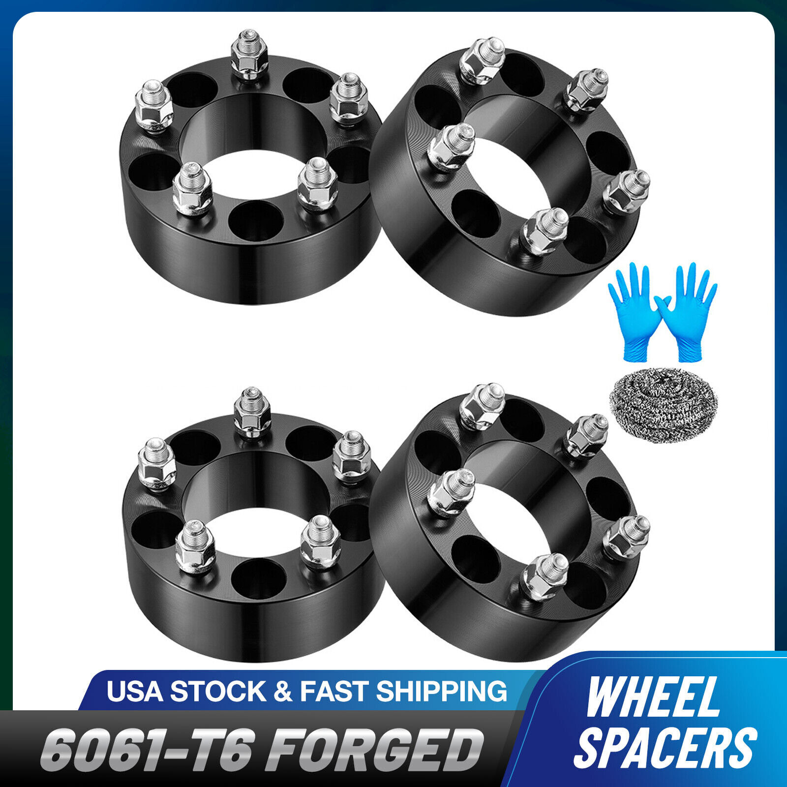 4PCS 2" Inch 5x4.5 5x114.3 Wheel Spacers for Jeep Wrangler Cherokee Ford Mustang