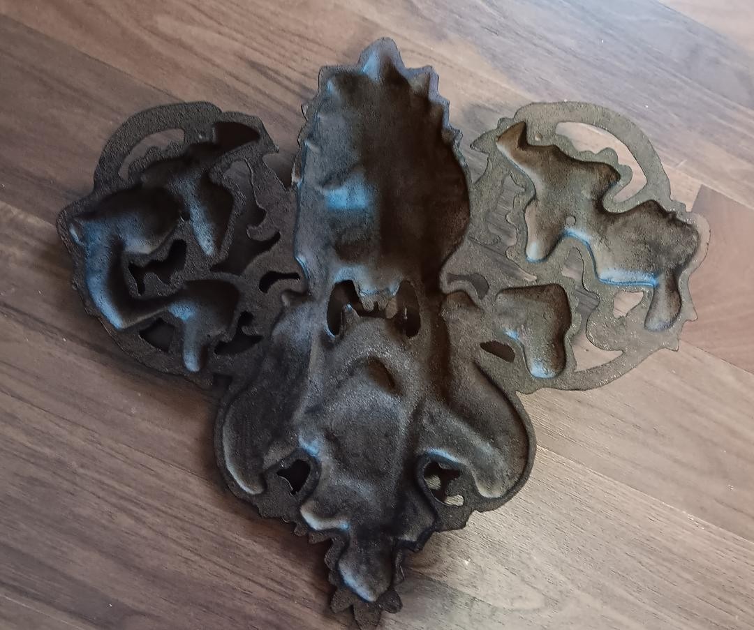 Gargoyle Art Nouveau Cast Iron Wall Decor 14 Inch Home Office Decor