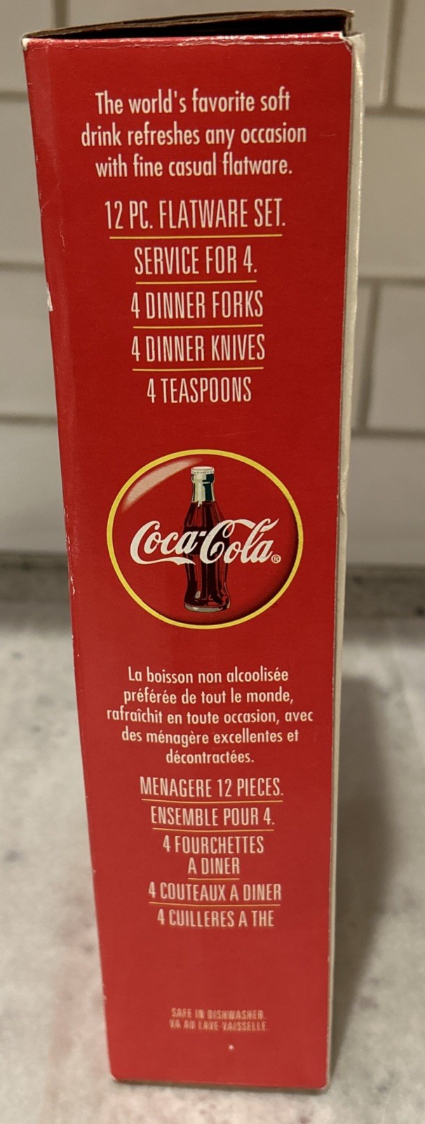 Coca-Cola 12-Piece Flatware Set Bottle Handle Collectible NOS By Gibson