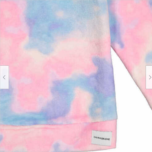 CALVIN KLEIN Girls 2 PC SET PLUSH TOP & LEGGING Tie Dye Multi/Grey (S 7/8) NWT