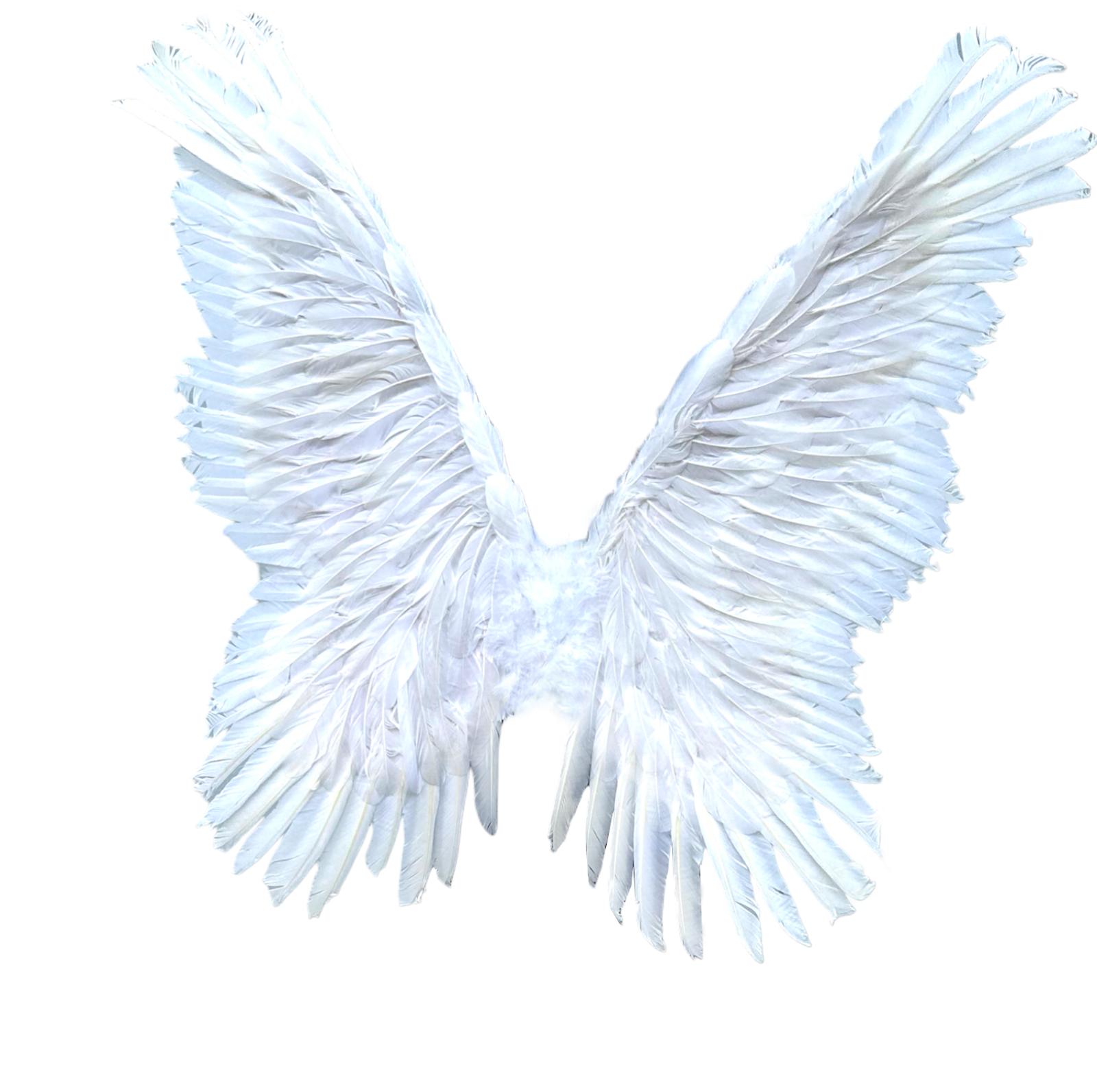 White Large Feather Butterfly Fairy Angel Wings Costume Halo
