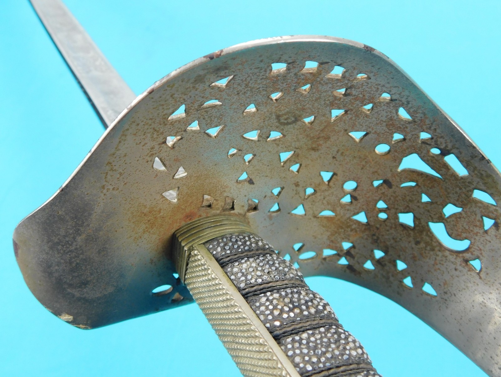 Antique British English WW1 Model 1897 Officer's Sword w/ Scabbard