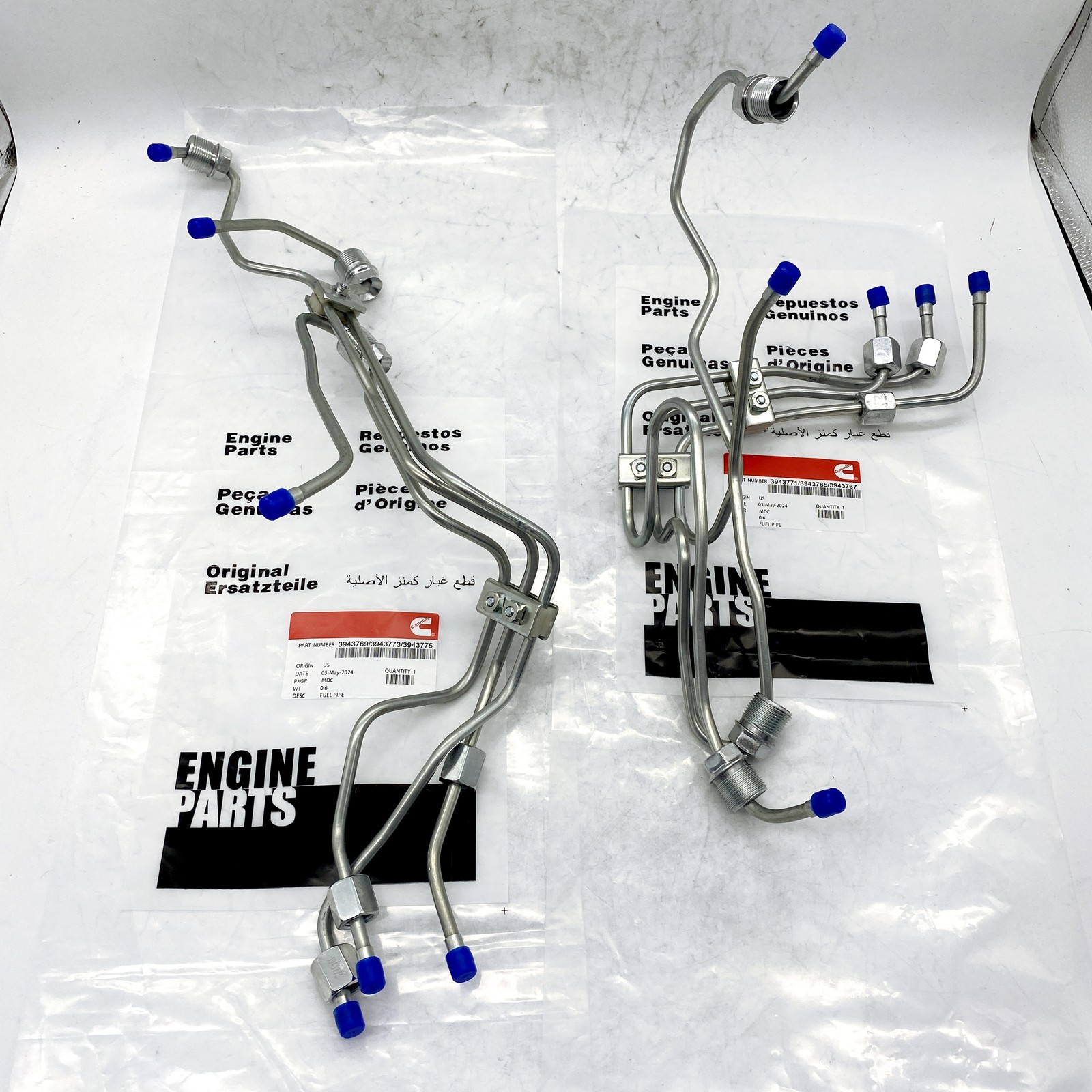 FUEL INJECTOR LINES FOR 1998.5‐2002 24V 5.9L CUMMINS ENGINES W/ VP44 PUMP