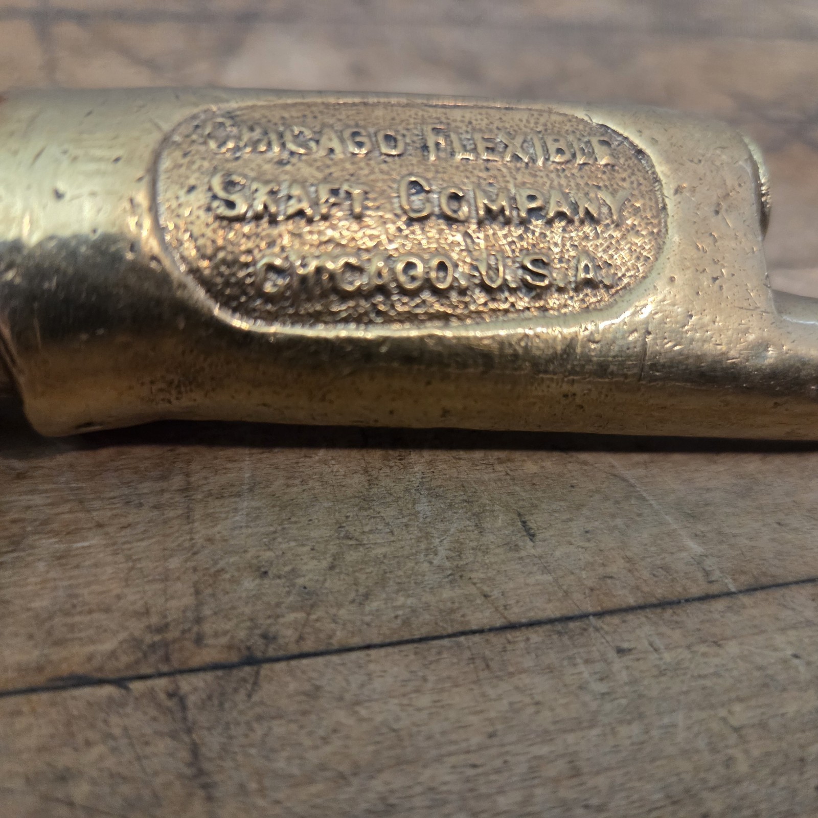 Antique RAIN KING Brass Hose Nozzle Chicago Flexible Shaft Company Patent 9-2-24