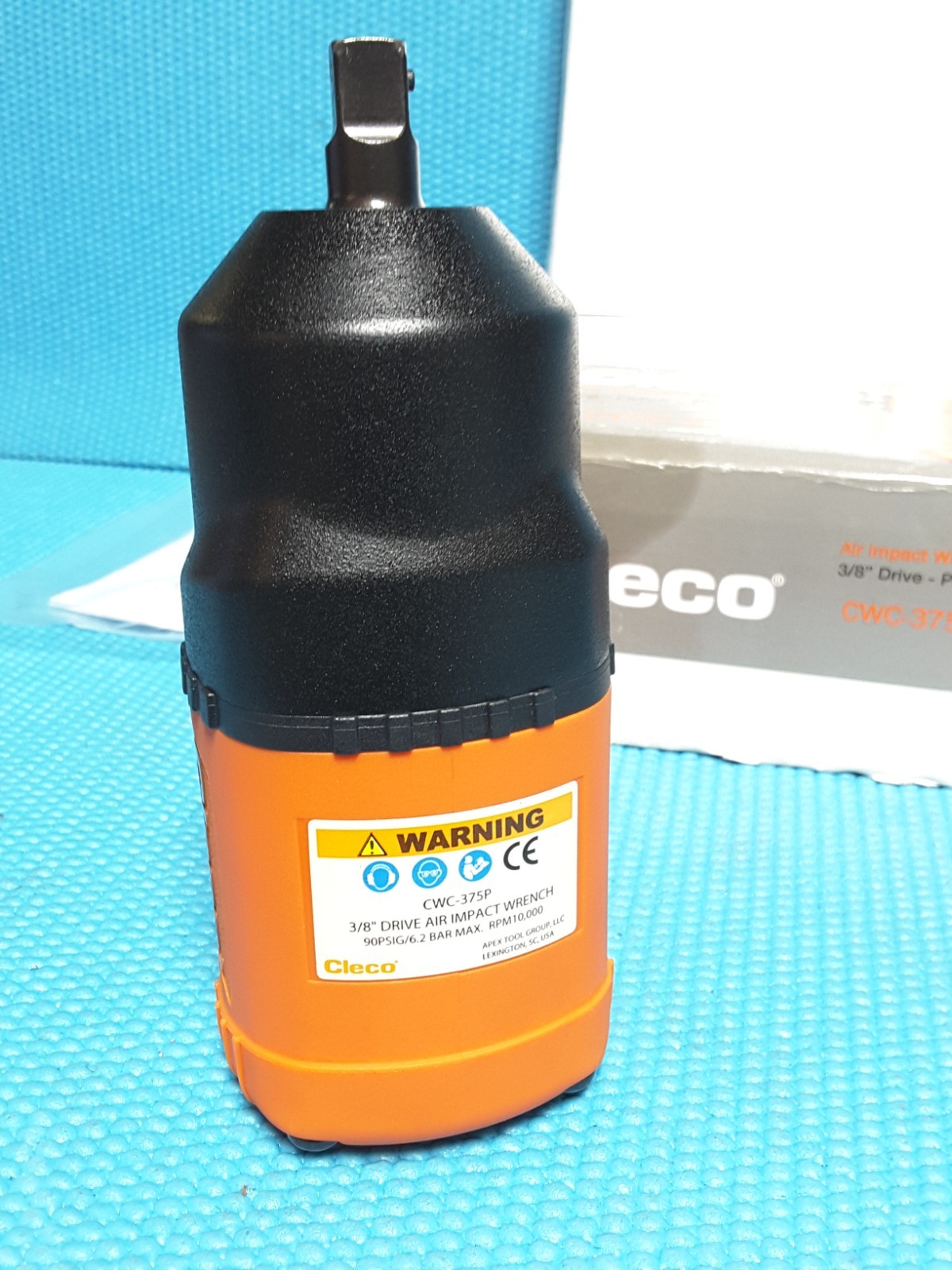 Cleco Air Impact Wrenches, 3/8 in, 450 ft lb, 10,000 RPM.