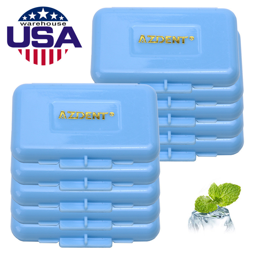 20* Dental Cajas Cera de Ortodoncia Azul-Menta Olor para Frenos Irritación de la