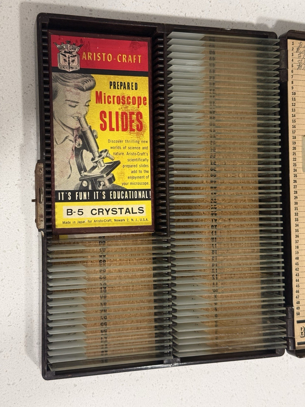 Microslides Glass Microscope Slides Scientific Box Vintage Doctor Memorabilia