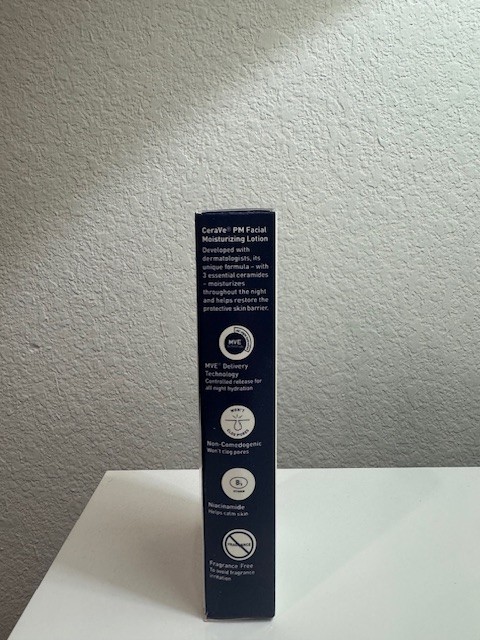 2 Pack CeraVe PM Facial Moisturizing Lotion 3 oz each NEW IN BOX!!!