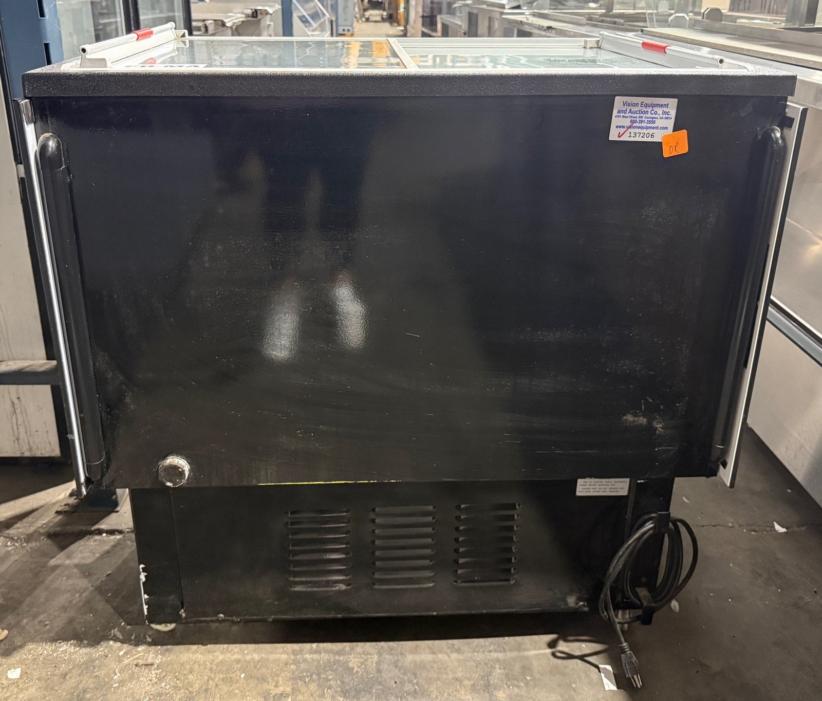 AUCMA SD-160K SLIDE TOP CHEST COOLER FREEZER REFRIGERATED ISLAND DISPLAY