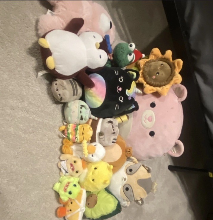 Squishmallows Palm Pals FuzzAMallows Stuffed Animal Plush Lot Assorted Sizes