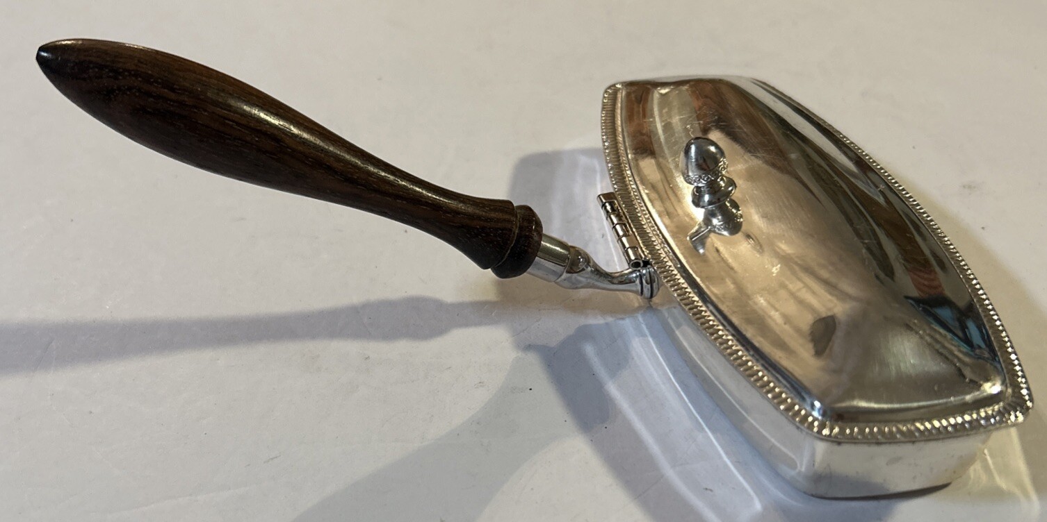 Raimond Vintage Silverplated Crumb Catcher Silent Butler Made In Italy