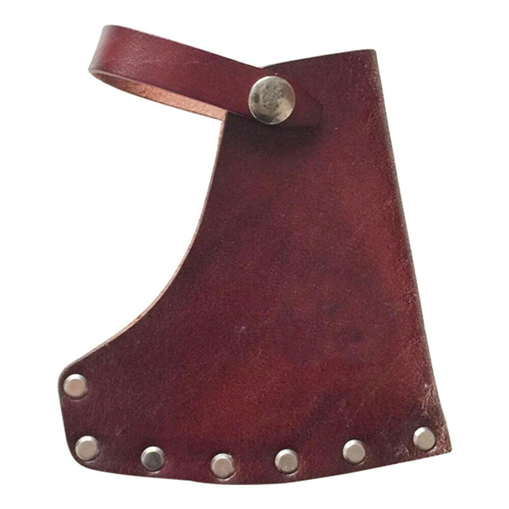 2Pcs Leather Axe Holder Hatchet Lanyard Blade Sheath Head Cover Xmas Gift USA