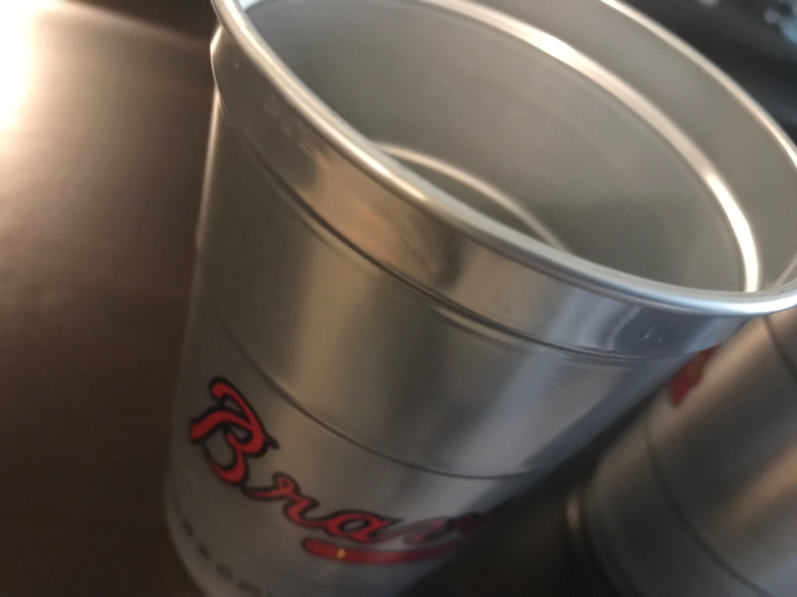Atlanta Braves Stadium 22oz 2-Metal Aluminum Beer Cups ~ Coors Light / Ball