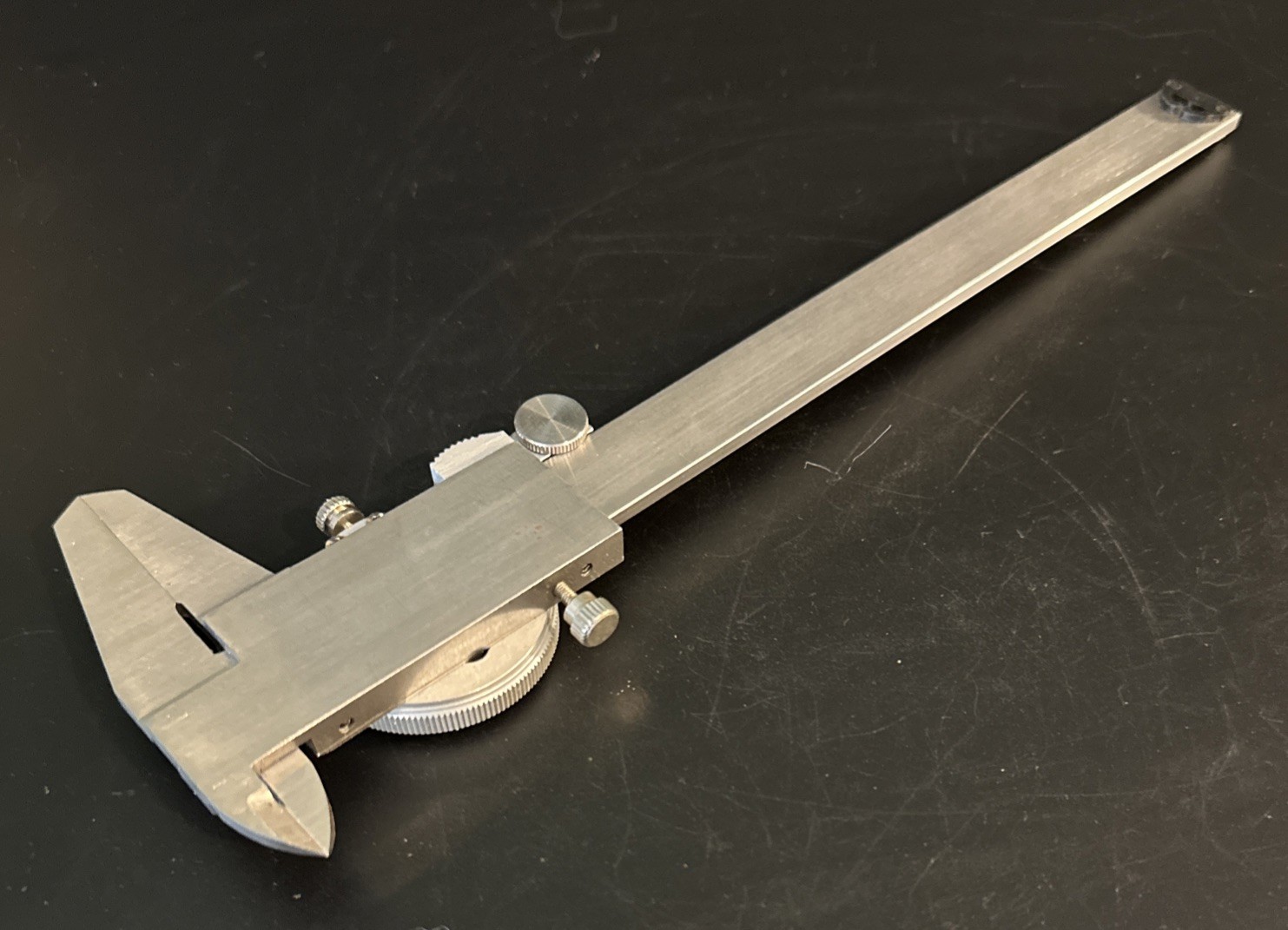 Fowler Premium 6” Dial Calipers .001” Resolution Black Face Stainless/Hardened